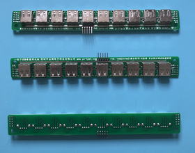 USB一拖十母座測試板
